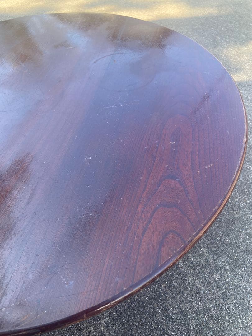 【限定SALE】昭和レトロ ちゃぶ台　折りたたみ　直径73cm