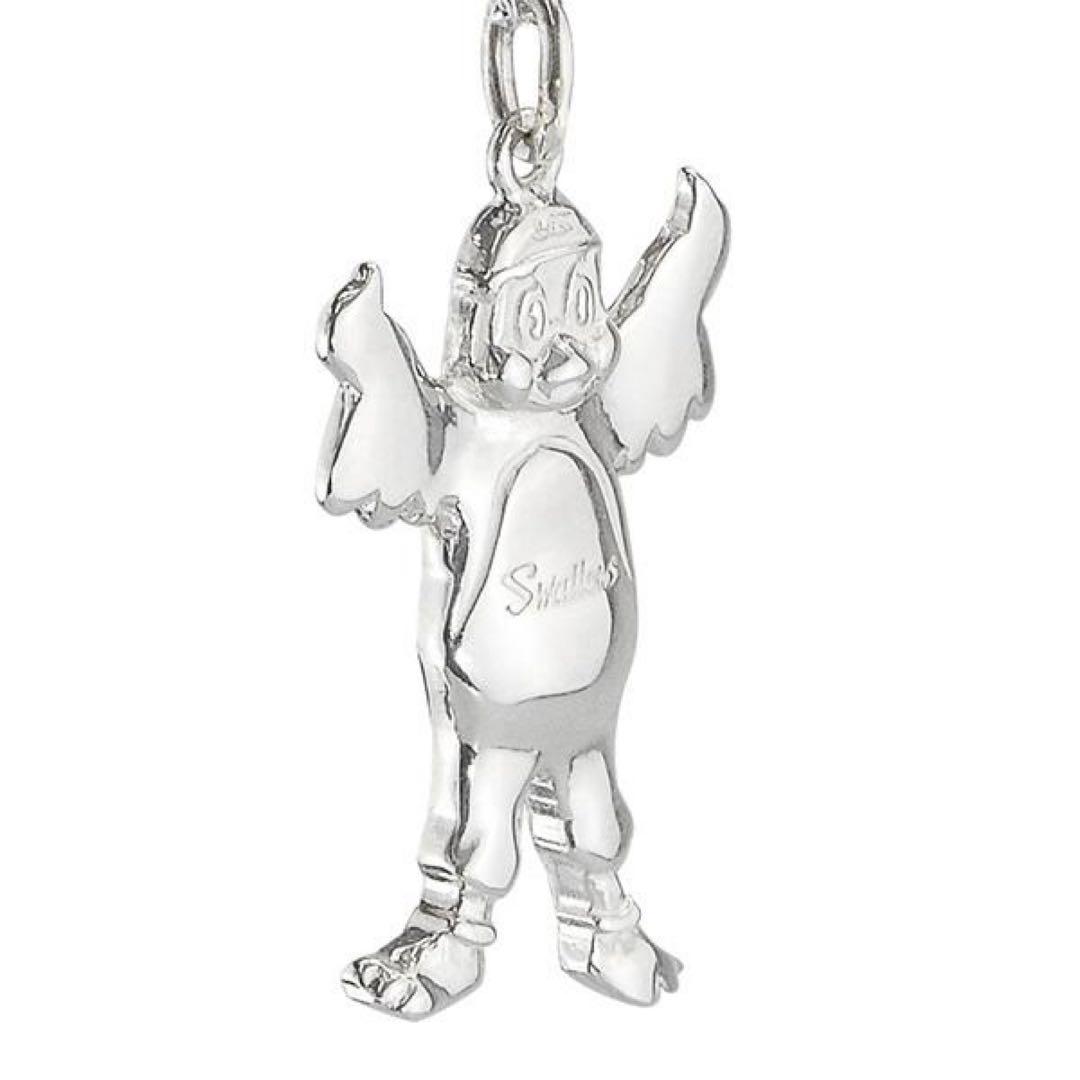 人気完売つば九郎 ヤクルト公認グッズ 日本製シルバー925ネックレス定価1.7万