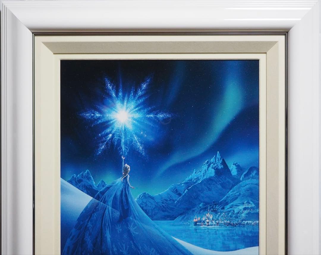 真作■アナと雪の女王 版画 エルサ■絵画 ディズニー アナ雪 アールビバン
