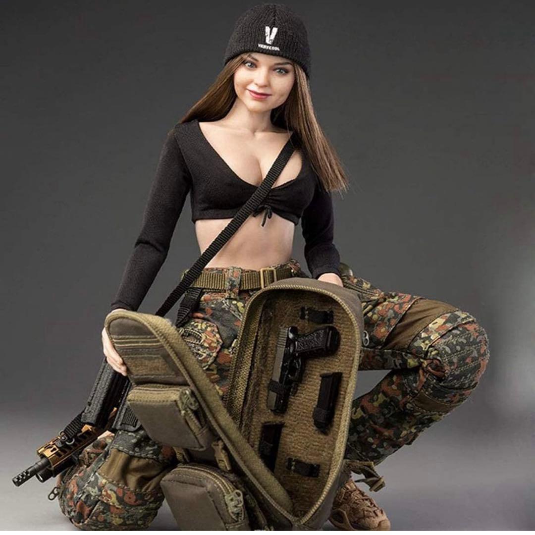 FLECKTARN KERR 1/6スケール女性兵士ミリタリー フィギュア
