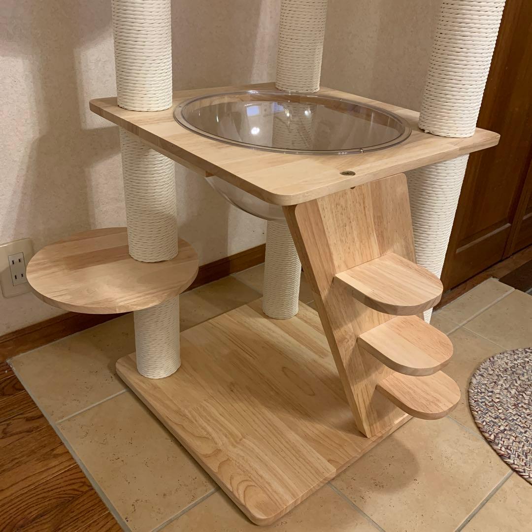 木製キャットタワー 据え置き型