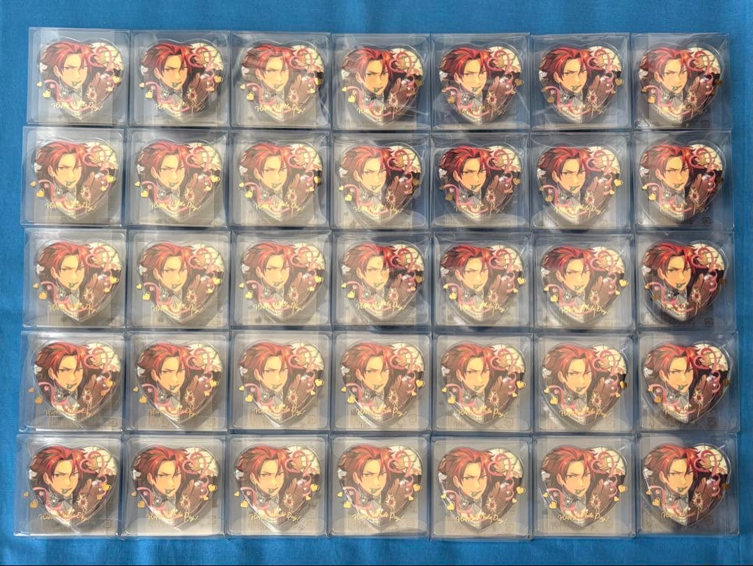 あんスタ 鬼龍紅郎 ホワイトデー ハート缶バッジ
