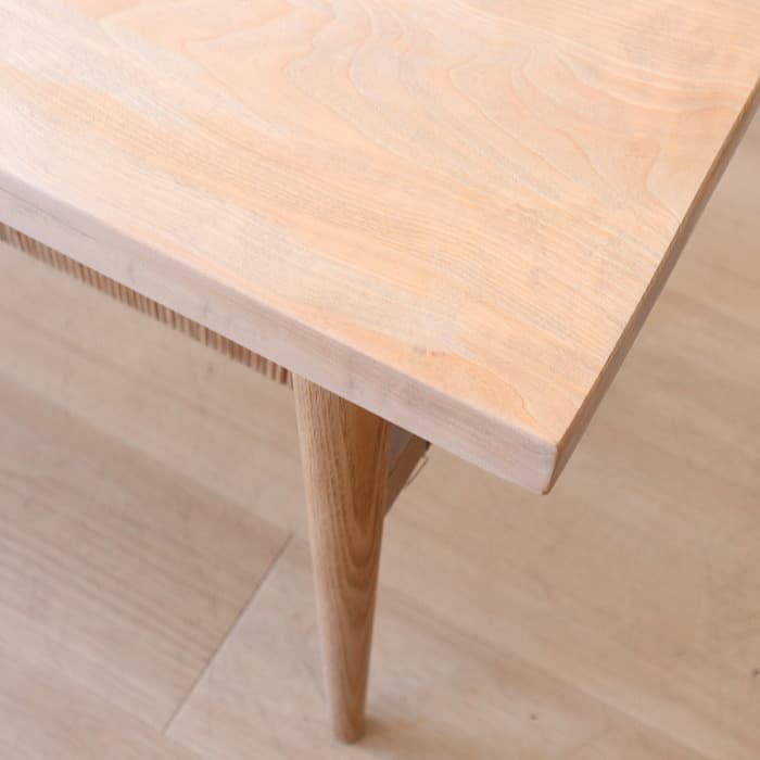 アンティーク サイドテーブル カエデ 天板 無垢材 レトロ 木製 ラタン