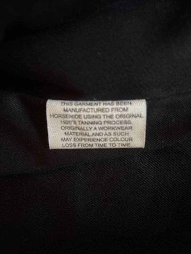 AERO LEATHER　ハーフベルトSTFレザージャケット　32サイズ　黒