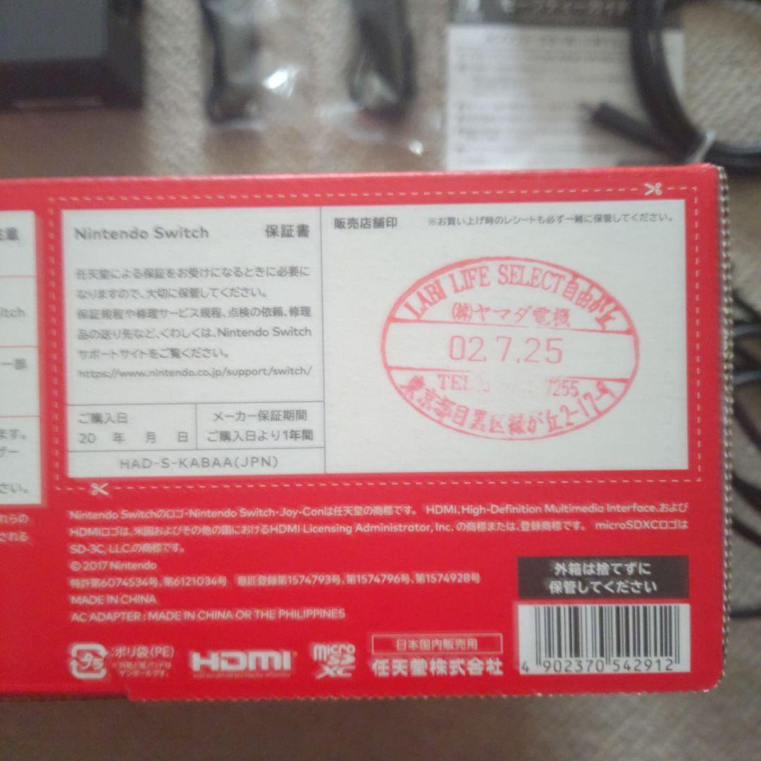 【美品】Nintendo Switch 本体 SDカード128GB・保護カバー付