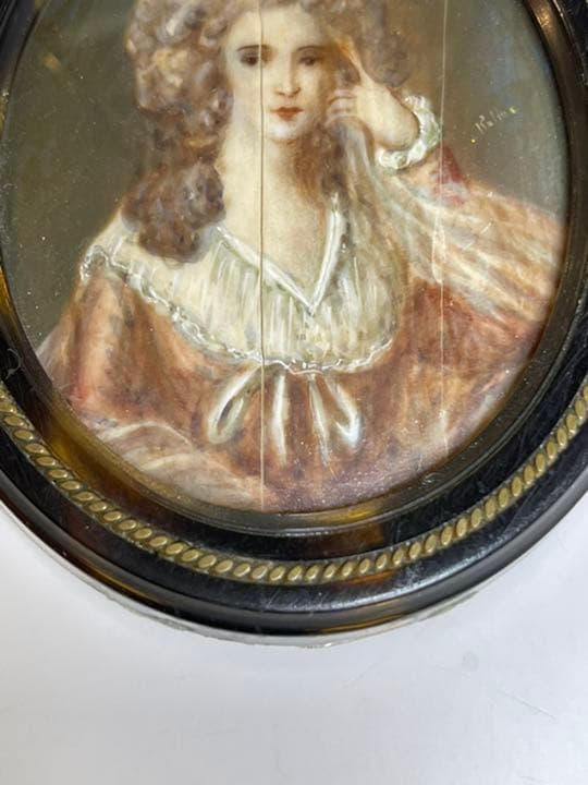 ミニアチュール　miniature 肖像画　17-19世紀　サイン有り