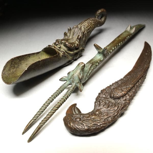 茶合 鉄瓶蓋挟み カッター モチーフ オブジェ