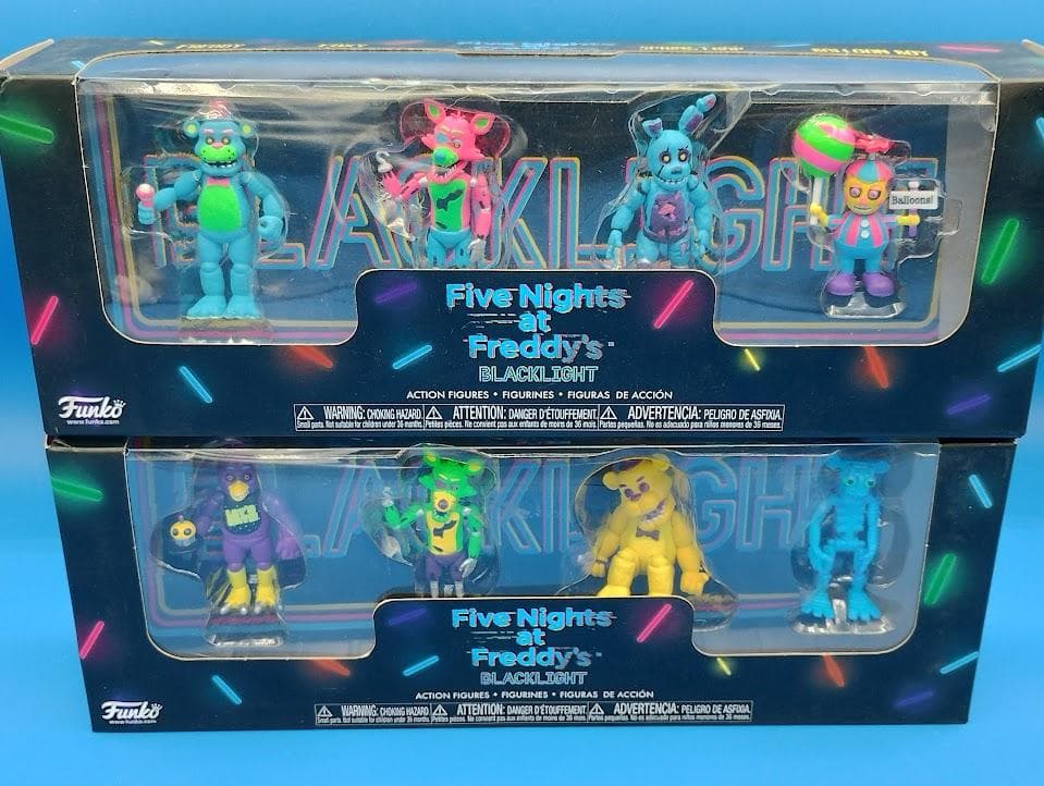 正規品 FNAF ブラックライト ミニフィギュア 8体セット ファンコ