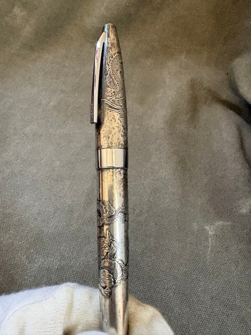 PILOT 18金　万年筆　Silver Dragonパイロット 龍 昇龍