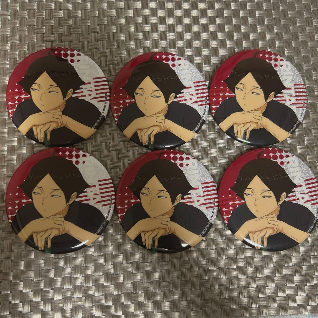 ハイキュー 角名倫太郎のミドルブロッカーグリッター缶バッジ