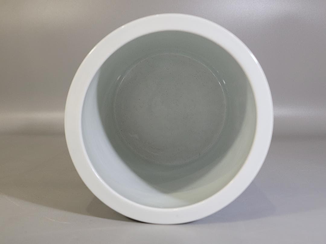 中国 染付 山水画 筆筒 光緒年製 書 文房具