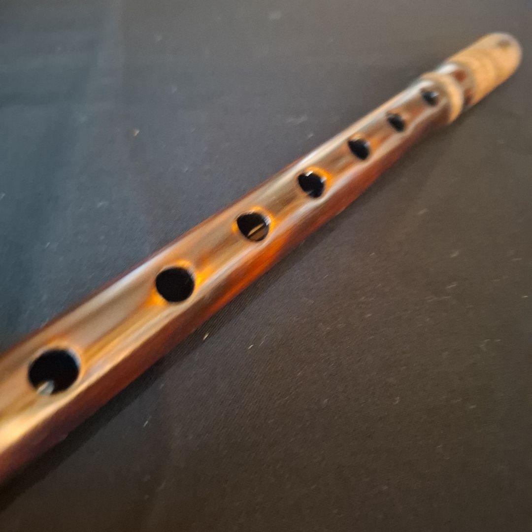 篠笛　古典調　7穴　五本調子　燻風仕上げ　超鐵仕様