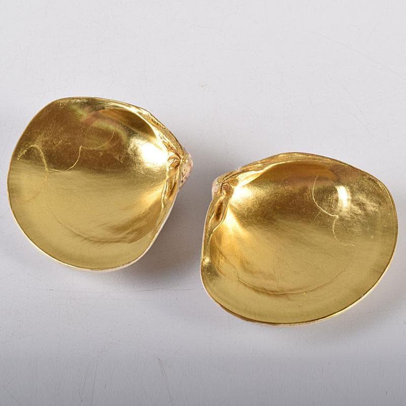 茶道具　中村湖舟作　淡々斎好　海松蒔絵　蛤香合　共布共箱　V　7927