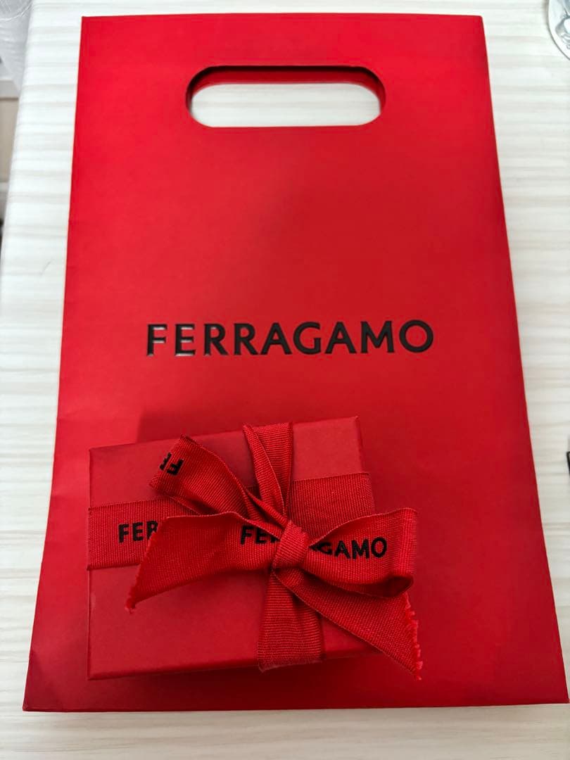 【ショッパー・箱付き】FERRAGAMO ガンチーニ クリスタルピアス