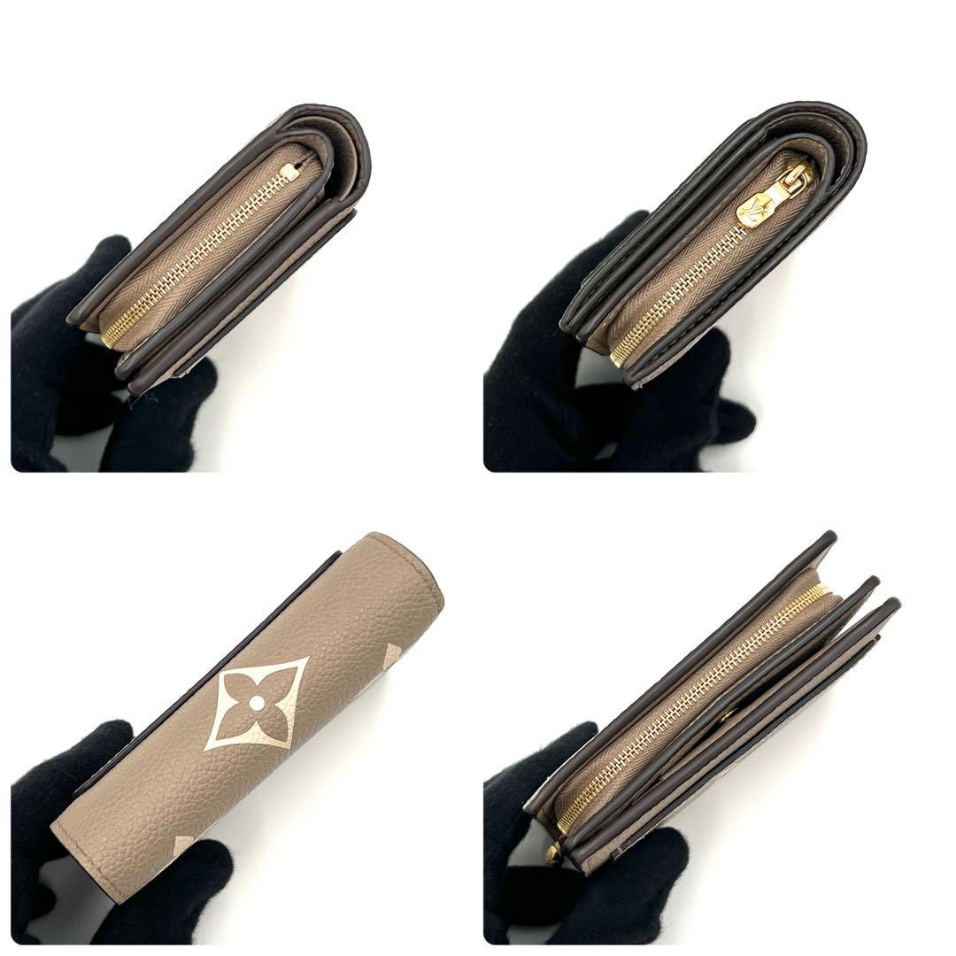 【未使用級】ルイヴィトン アンプラント バイカラー クレア 二つ折り財布