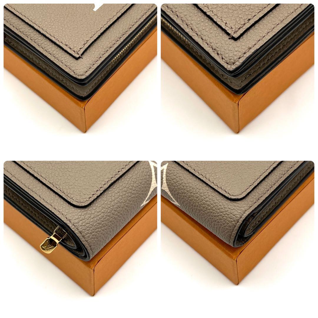 【未使用級】ルイヴィトン アンプラント バイカラー クレア 二つ折り財布