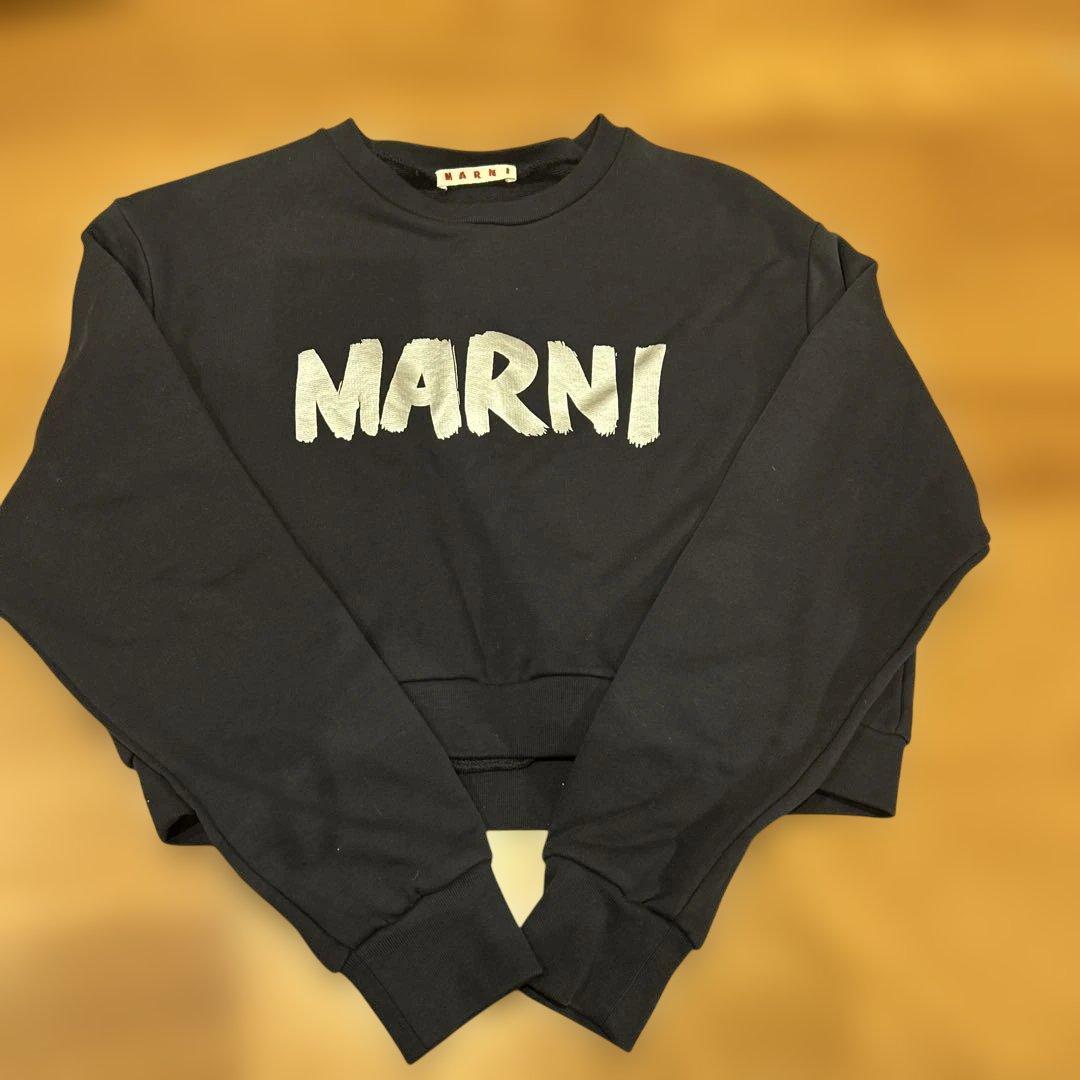 MARNI クロップトレーナー 14サイズ ブラック