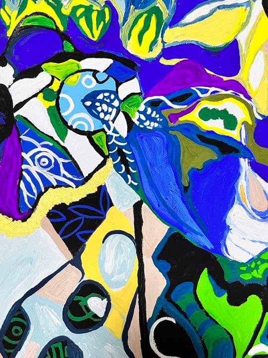 絵画　ANNA．Ｋ　魚