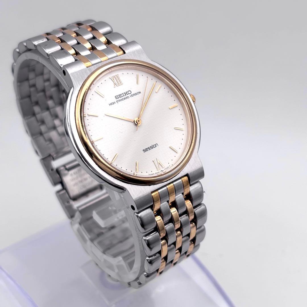 SEIKO SESSION ハイスタンダード メンズ 腕時計 稼働品 新品電池