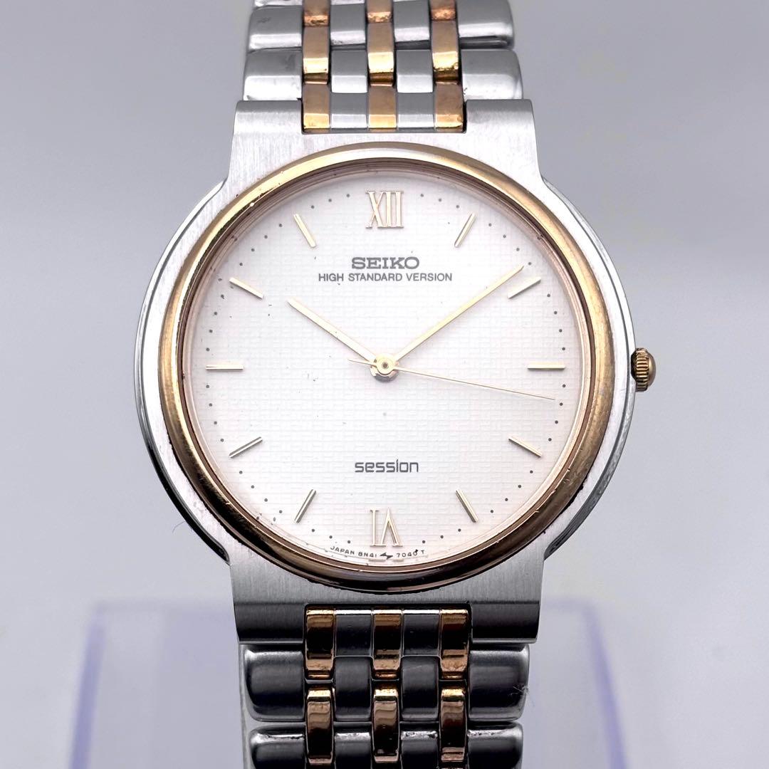 SEIKO SESSION ハイスタンダード メンズ 腕時計 稼働品 新品電池