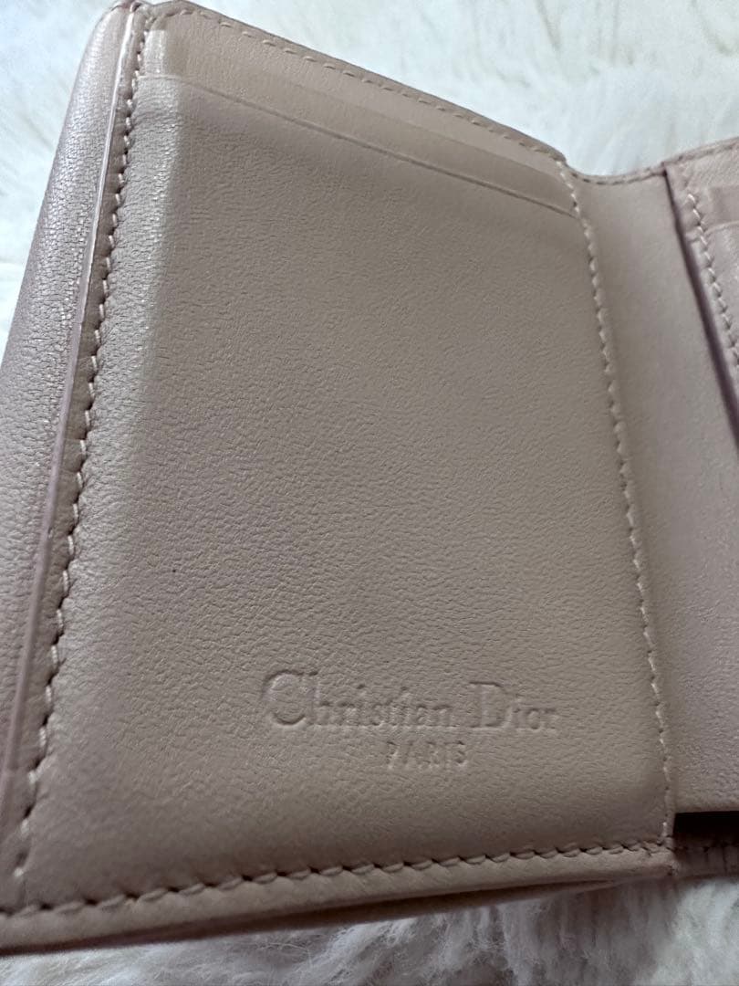 Christian Dior 三つ折り財布 ピンク