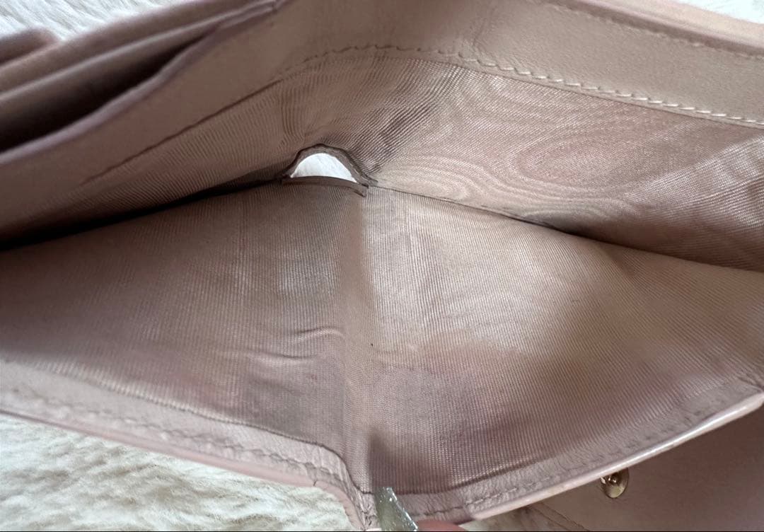 Christian Dior 三つ折り財布 ピンク