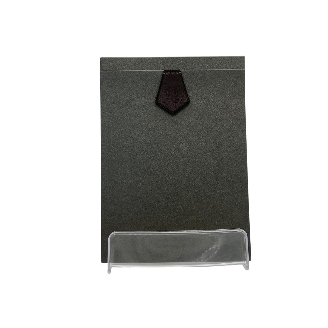 HERMES エルメス ダークグレー メモ帳 ノートパッド A5サイズ