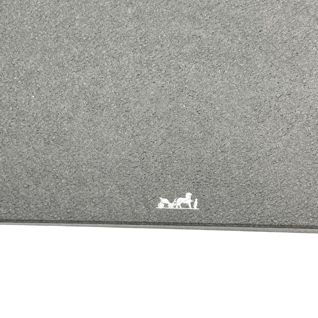 HERMES エルメス ダークグレー メモ帳 ノートパッド A5サイズ