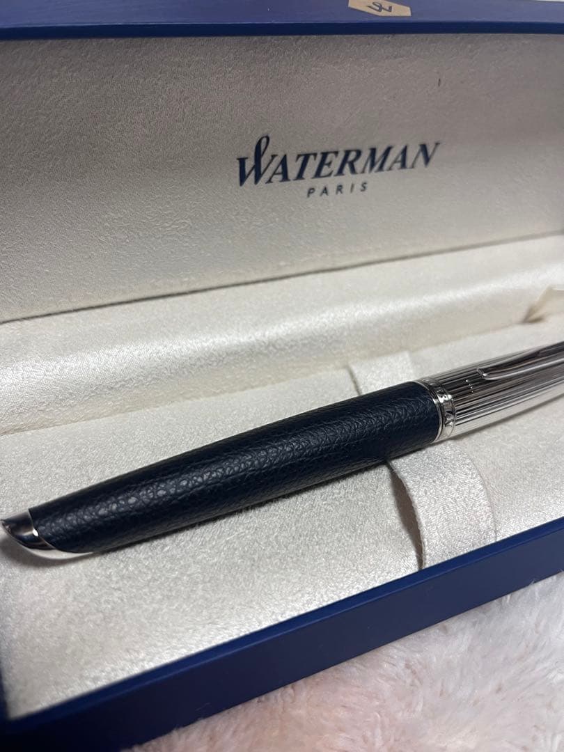 ☆廃番 新品未使用 ウォーターマン ブラックレザーCT SE ボールペン☆