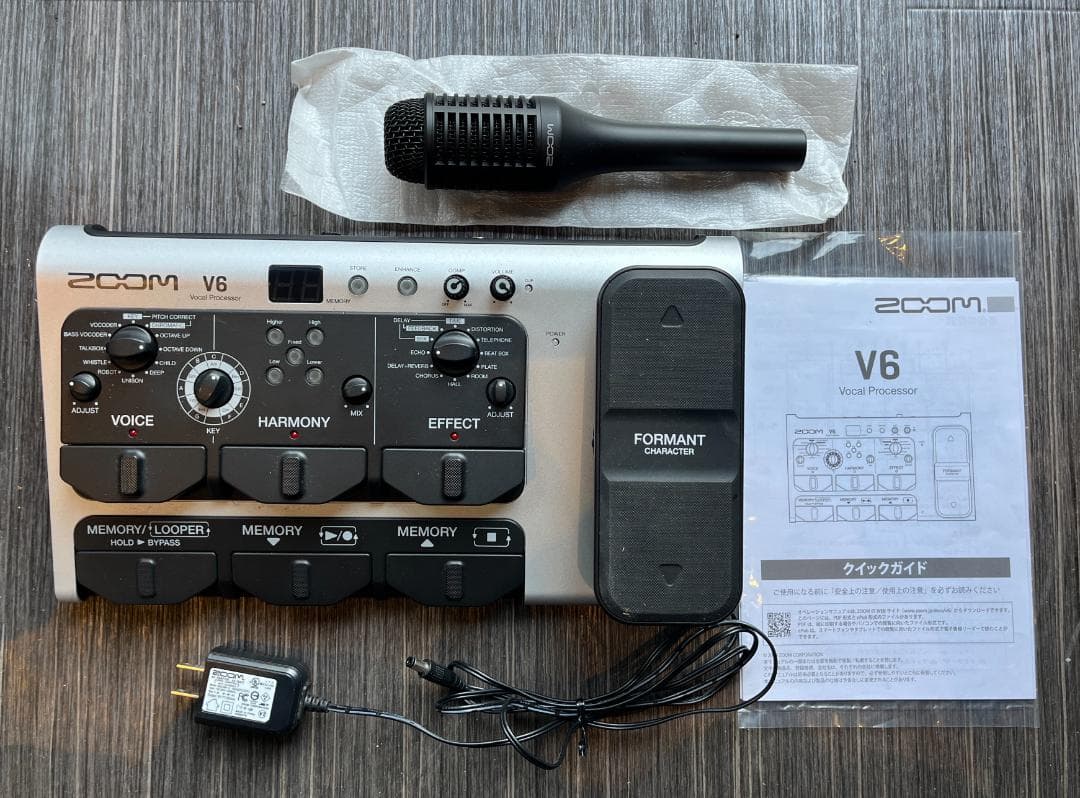 ボーカルエフェクター　ZOOM V6 Vocal Processor