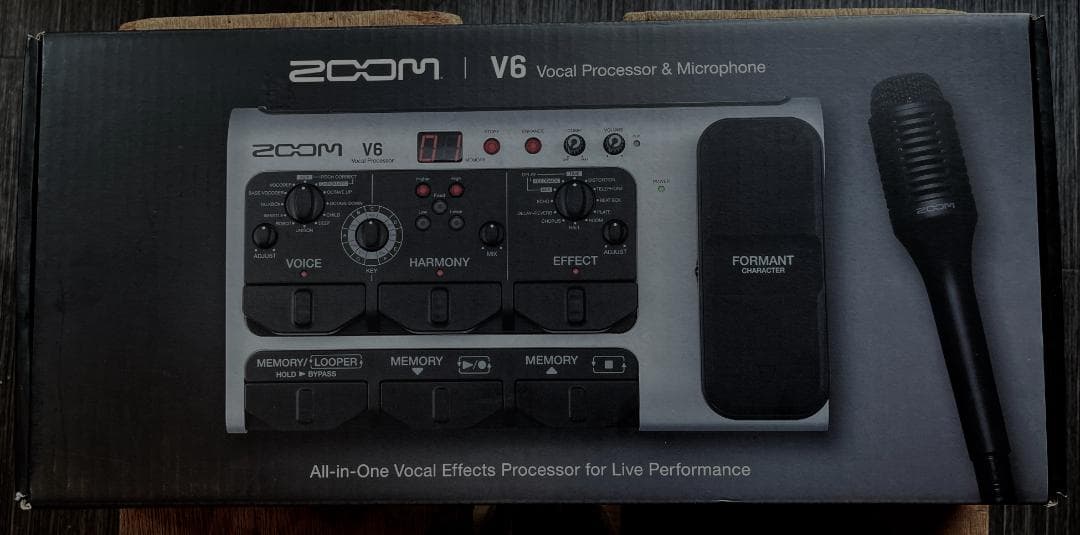 ボーカルエフェクター　ZOOM V6 Vocal Processor