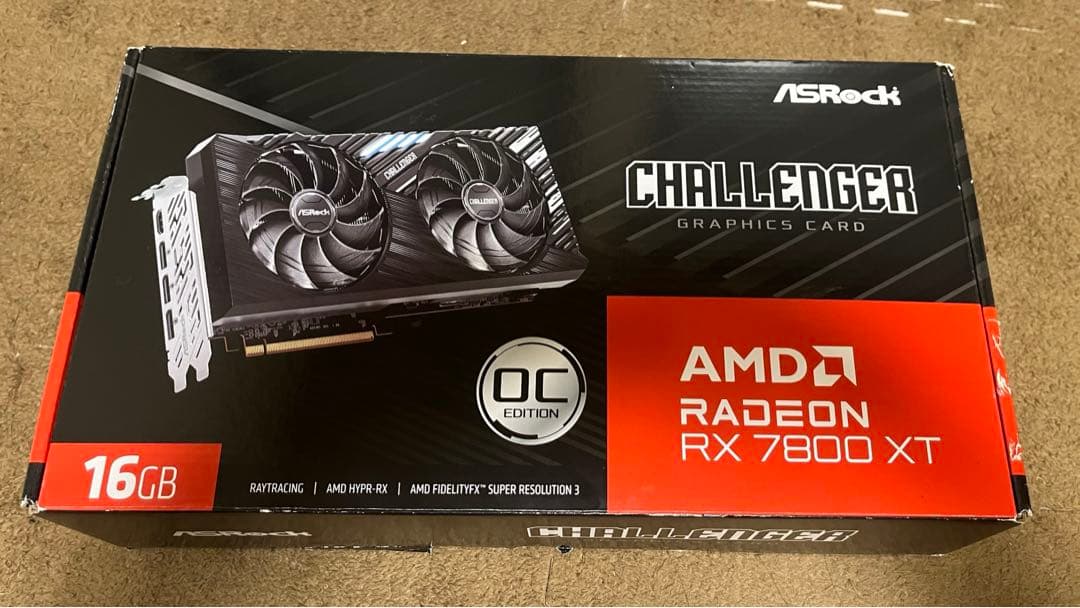 グラフィックボード・グラボ・ビデオカード Asrock Chalengger RX 7800 XT