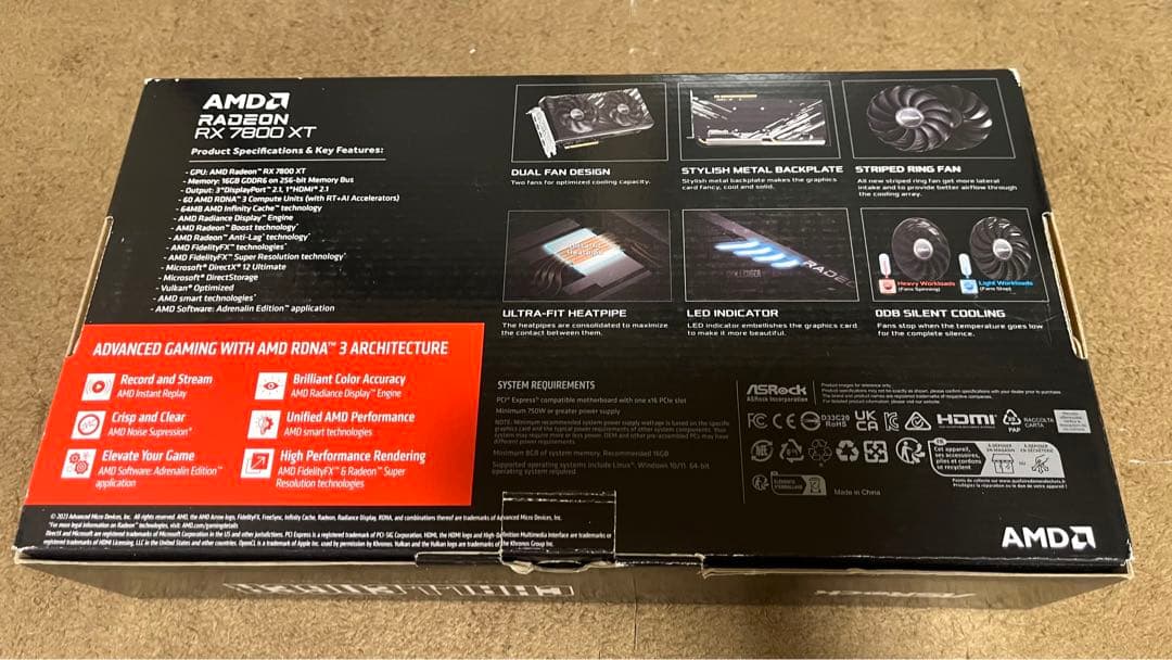 グラフィックボード・グラボ・ビデオカード Asrock Chalengger RX 7800 XT