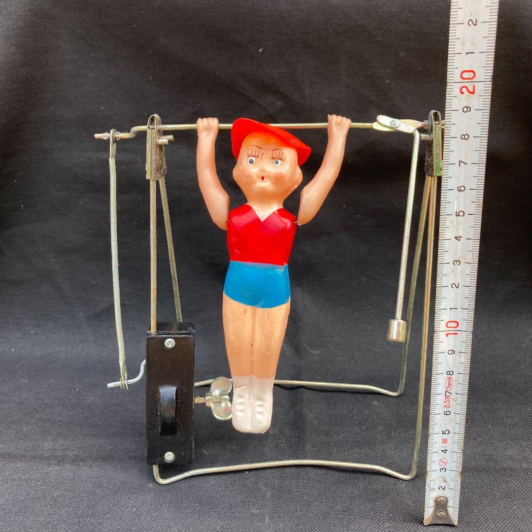 当時物　体操少年　セルロイドゼンマイ　完動