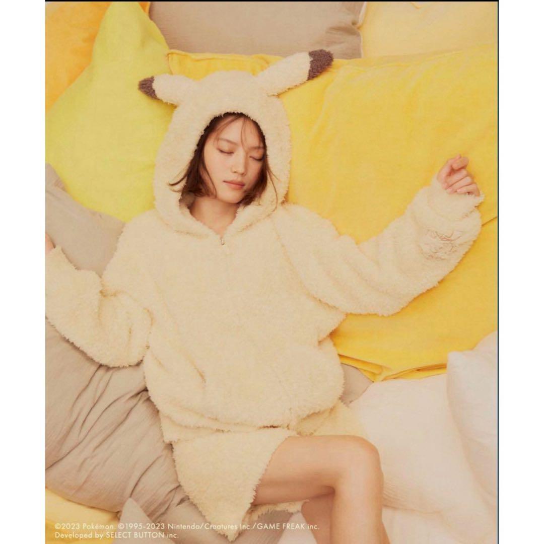 ジェラートピケ　ポケモンスリープ　ピカチュウ　レディース　フリーサイズ