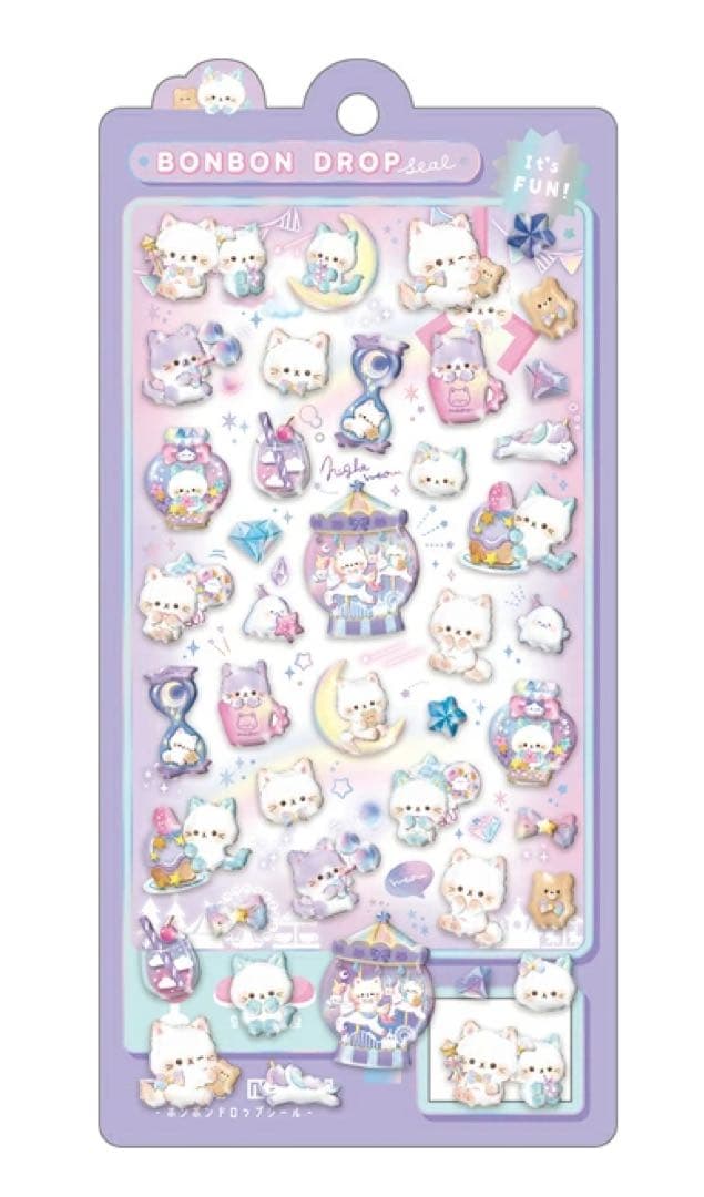 クーリア ボンボンドロップシール BONBON DROP ナイトミャウ