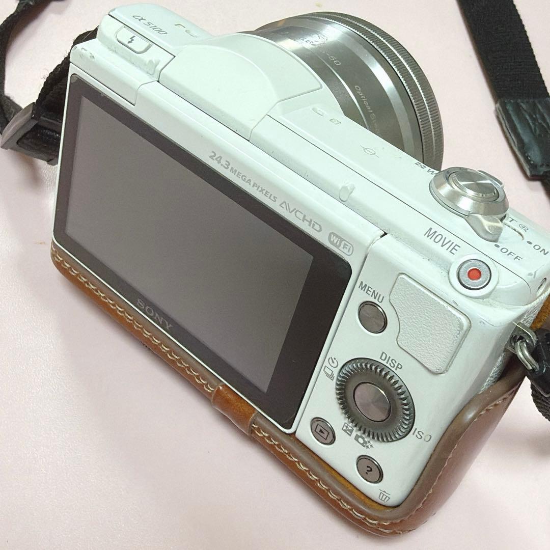 SONY α5100 ミラーレスカメラ レンズ3つ付き αシリーズ ホワイト