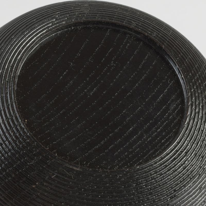 茶道具　塗師　川瀬表完作　内金菊桐紋　寿輪平棗　共箱　V　9541