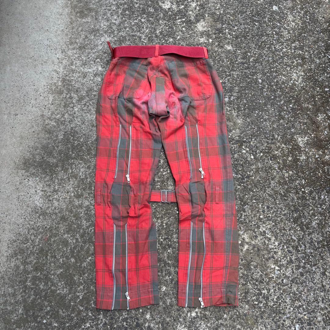 希少 PEEL&LIFT ボンテージパンツ エリオット タータンチェック パンク