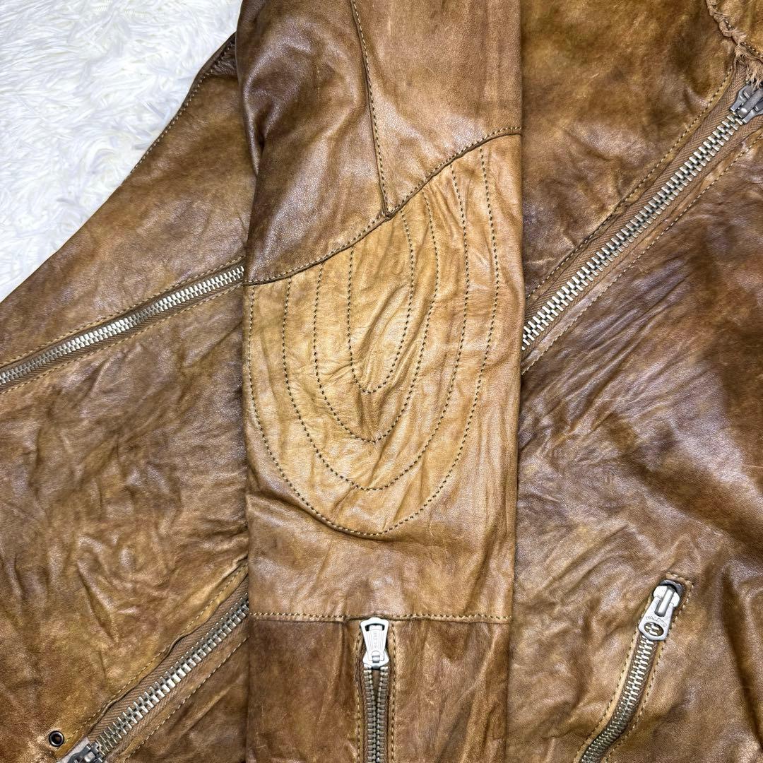 希少 No,No,Yes! ノーノーイエス レザー ジャケット ライダース