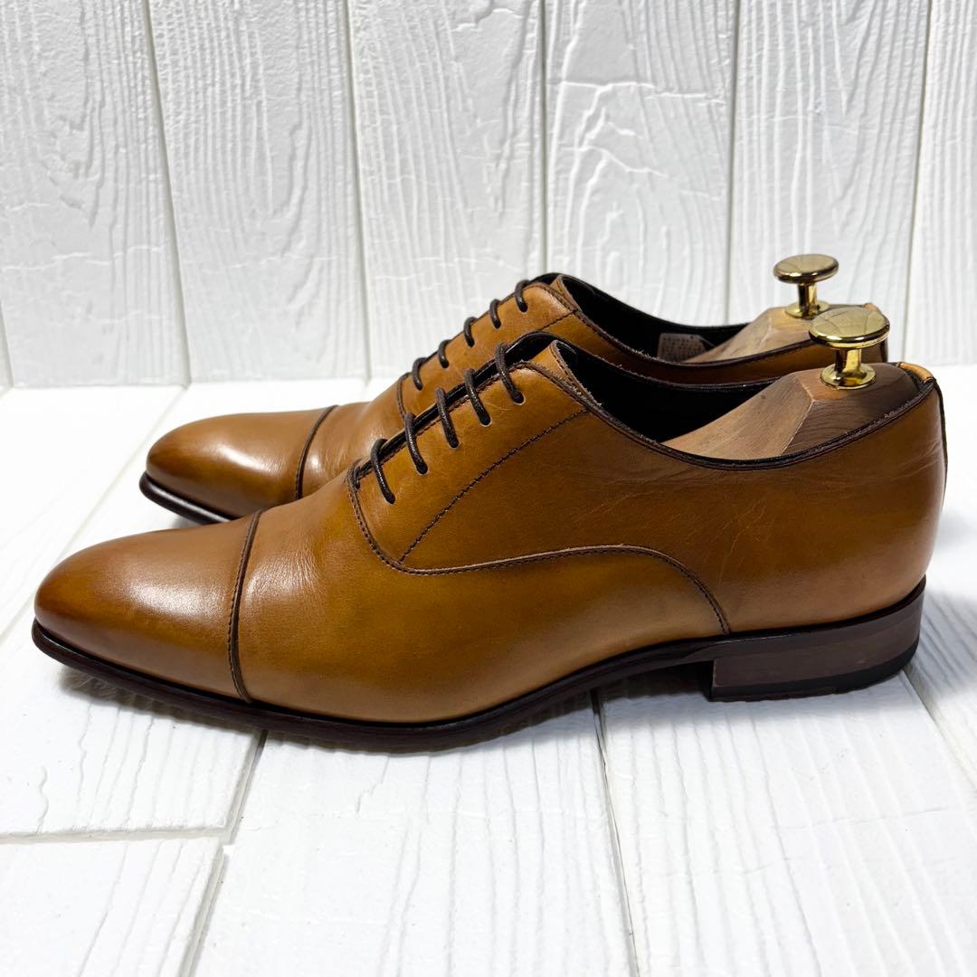 美品　マドラス カンジャーノ イタリア製革靴40ストレートチップ