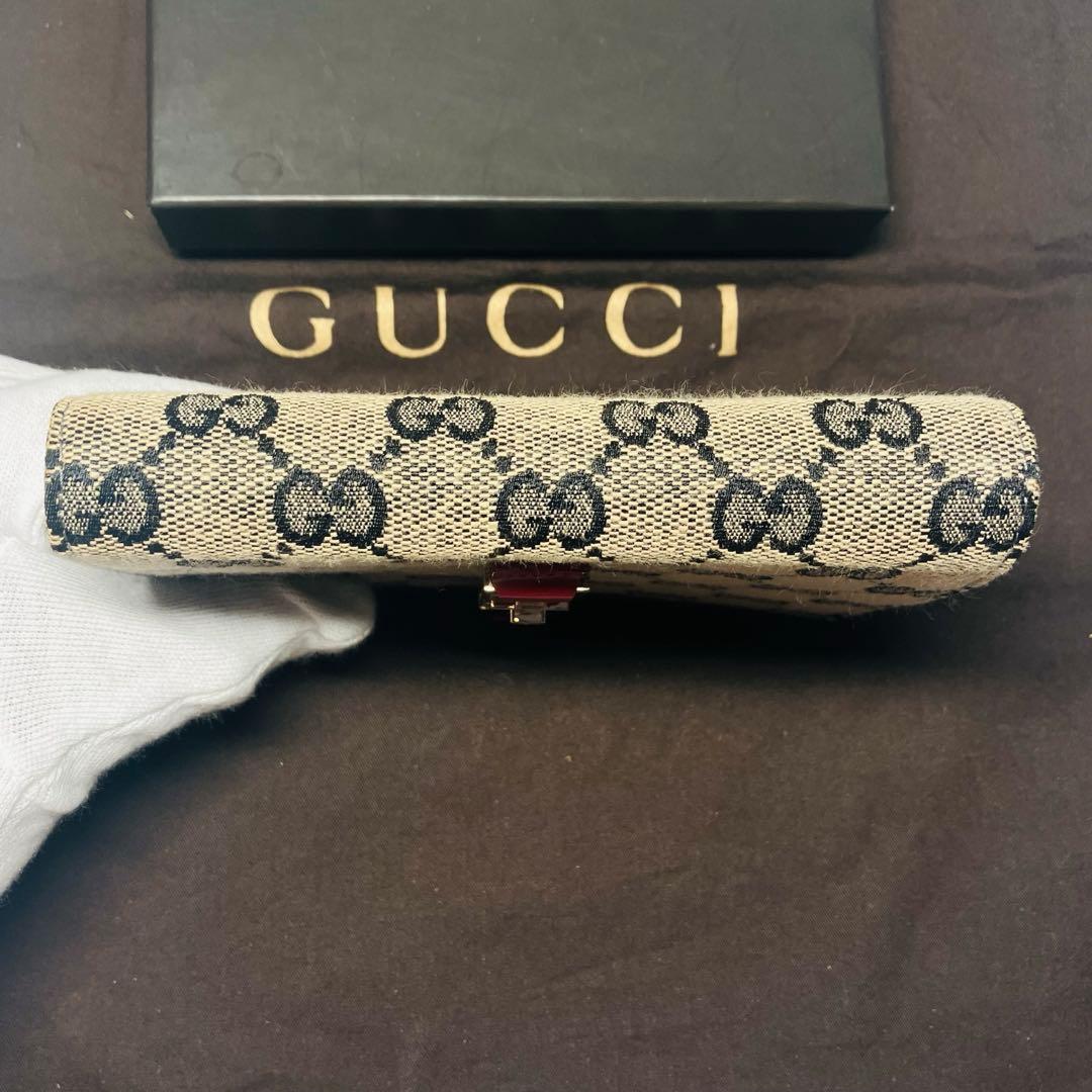 正規品　新品未使用グッチ財布　グッチ折り財布　グッチジャッキー　GGキャンパス