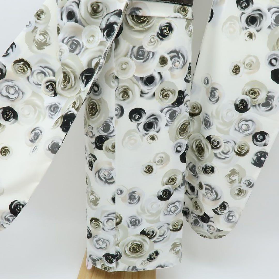 新品 洗える着物 仕付け糸付き 薔薇 トールサイズ 振袖 着物 A2236