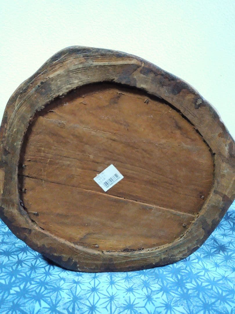 木製　くり抜き　木桶　手桶　花器