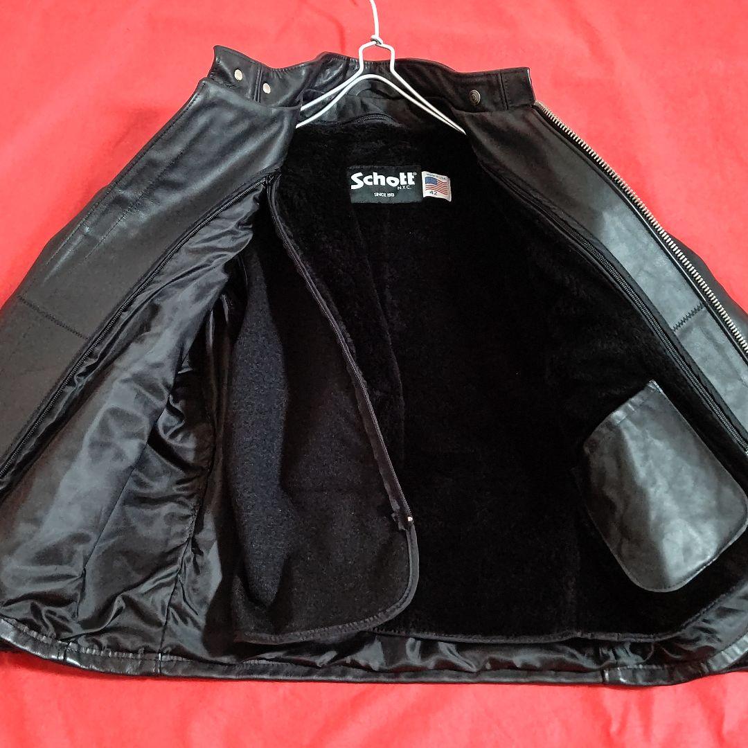 【未使用級】Schott ◆641◆シングルライダースジャケット 42