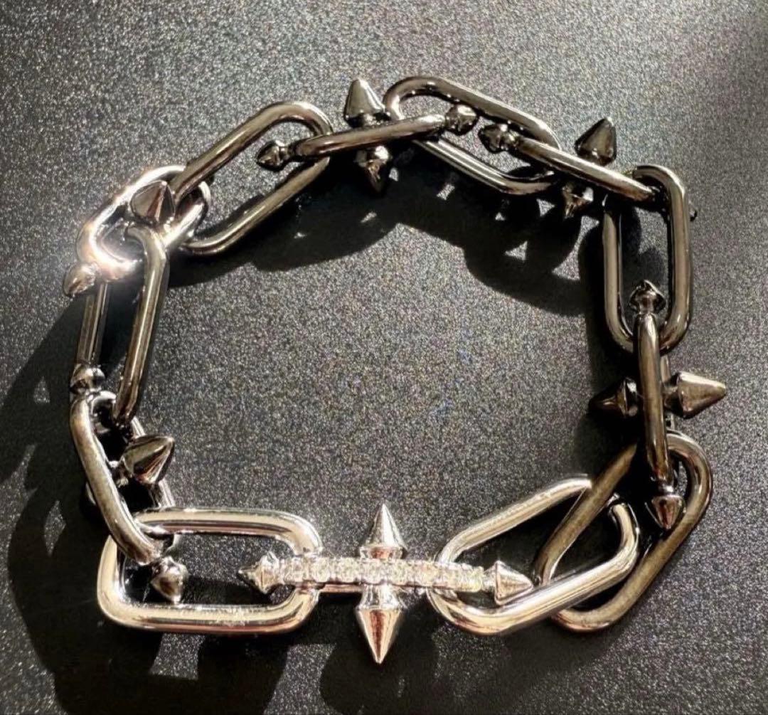 ジルコニア　タイタンスパイク　ブレスレット　シルバー　登坂広臣　OMI 着用