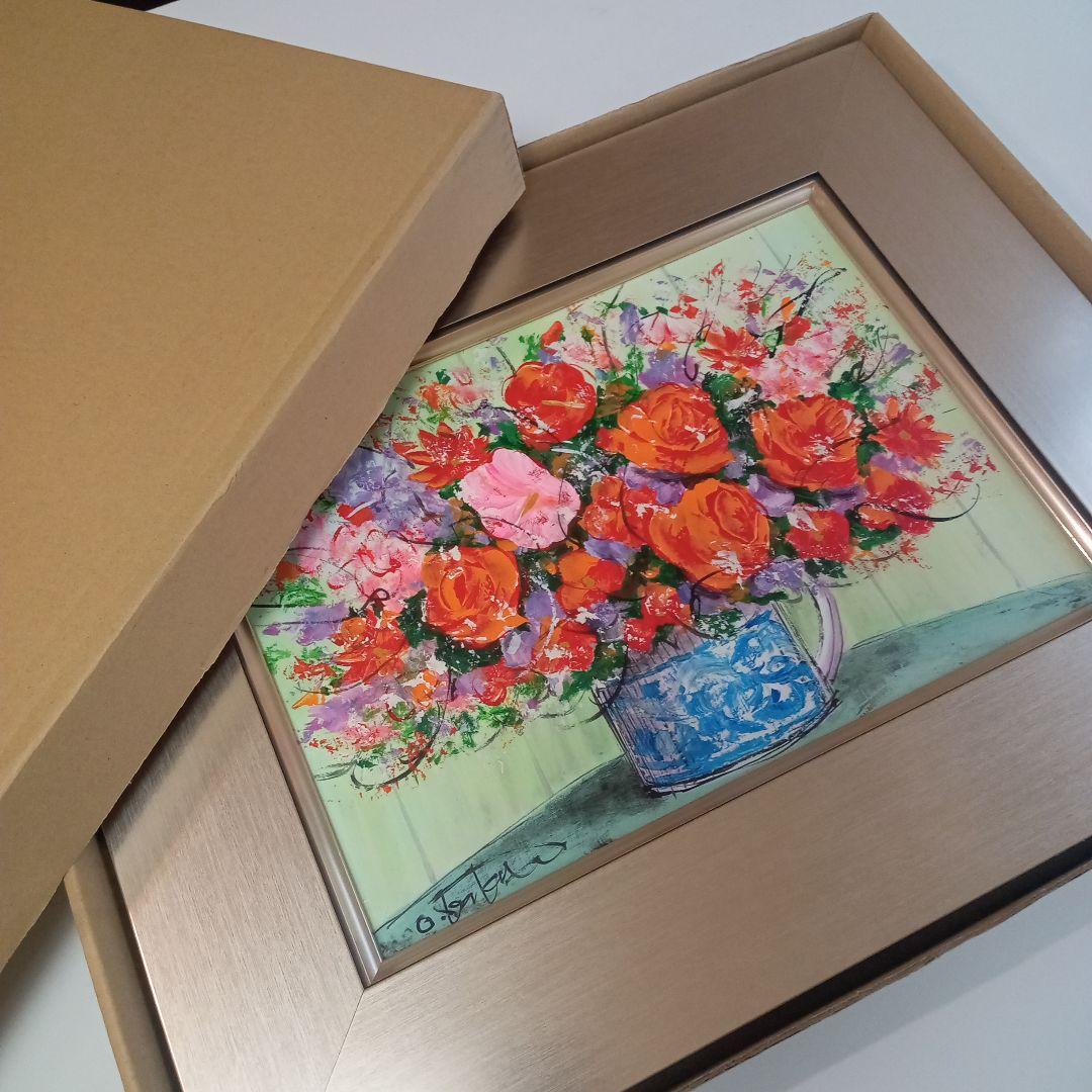 柿田治■はな■油絵■4号