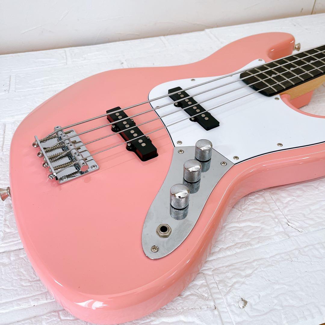 SELDER セルダー エレキベース ピンク 初心者　JB-30 ベース　エレキ