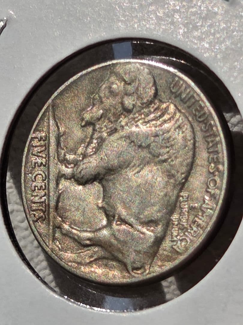 アメリカ合衆国　バッファロー　ニッケル(5セント) 白銅貨 1928 S