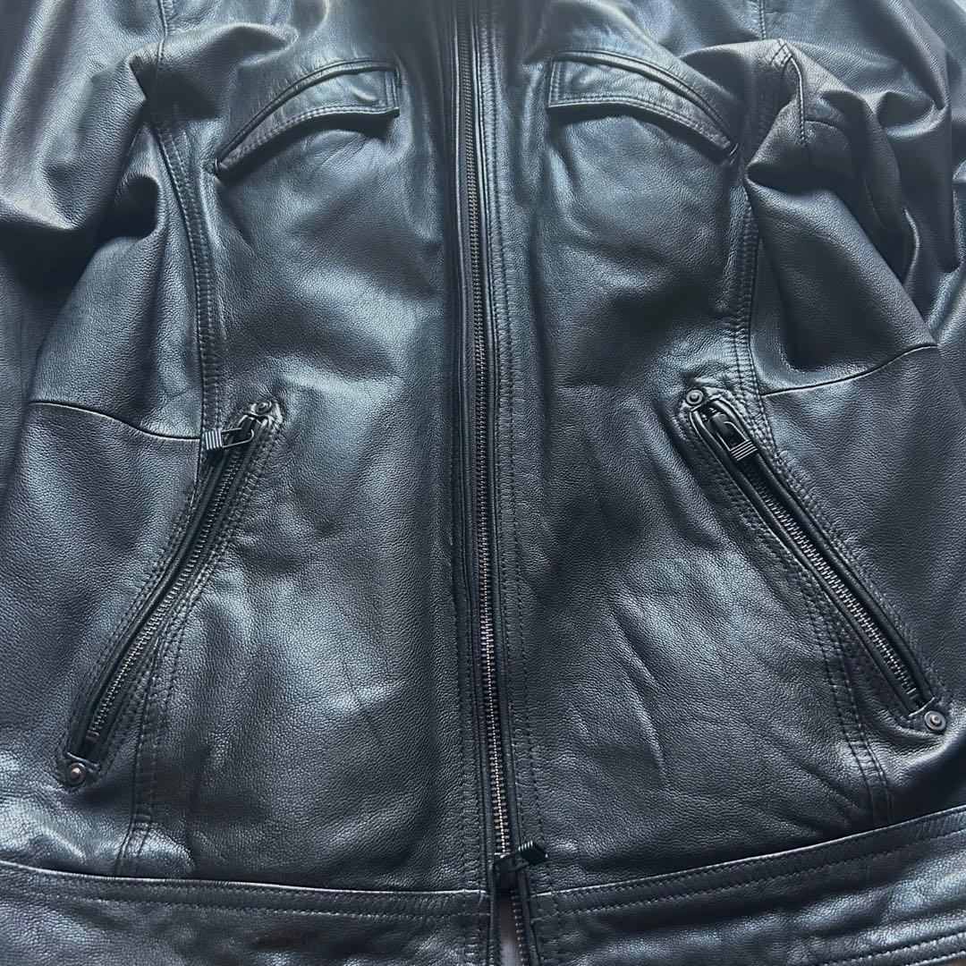ジャケット・アウター 00s archive double zip leather jacket
